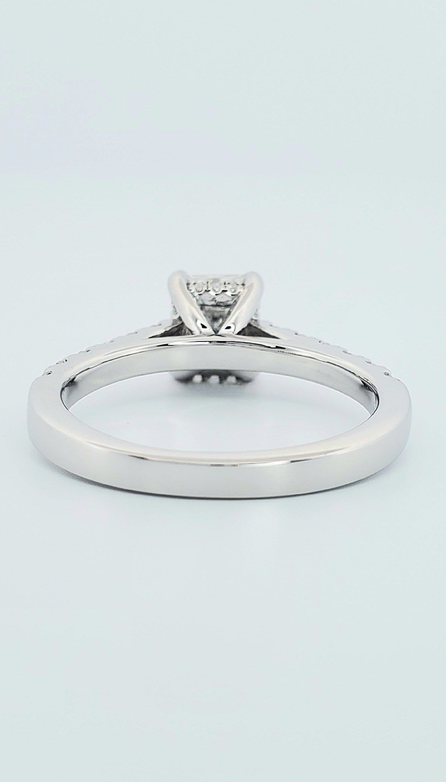 1.5ct Princess Cut Moissanite Engagement Ring